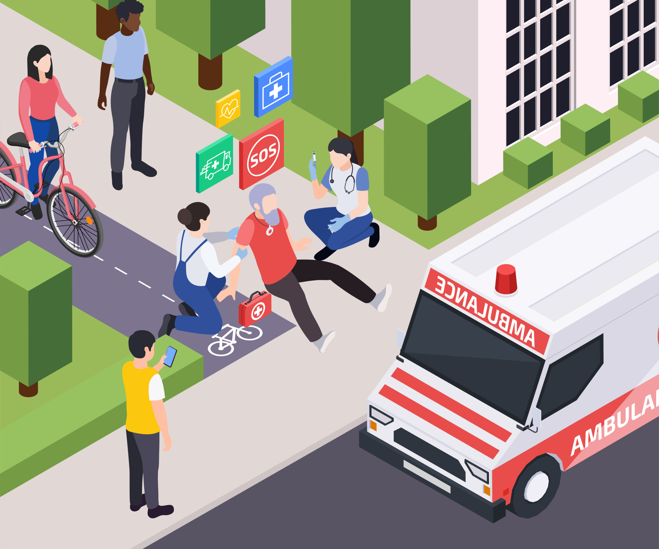 accident in a public place