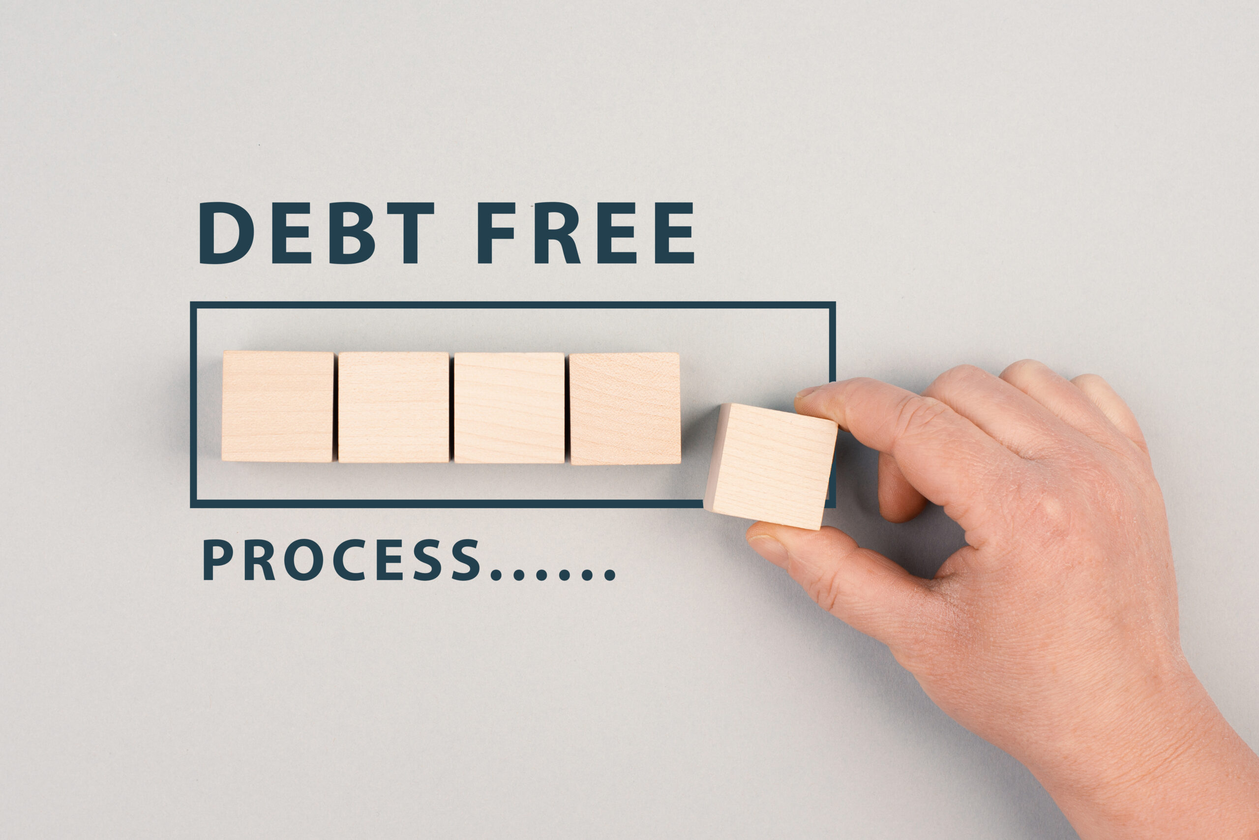 words-debt-free-process-are-standing-loading-bar-ending-credit-payments-bank Debt Recovery