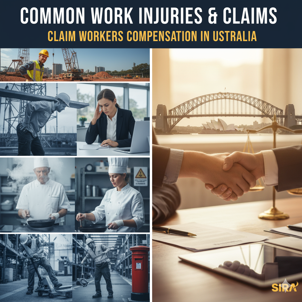 Workers compensation guide image for common work accident in NSW